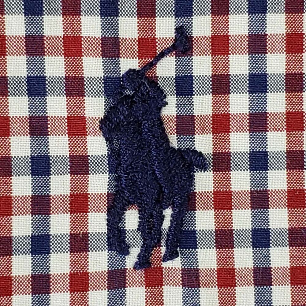 Polo Ralph Lauren Oxford Shirt Men’s Size XL LS Button Down Red Plaid Blue - Picture 4 of 9